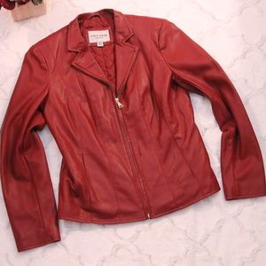 Cole Haan Signature Faux Leather Jacket